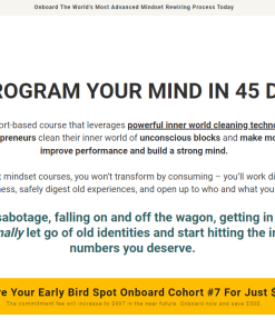 Tej Dosa - Clean Your Inner World- Reprogram Your Mind In 45 Days